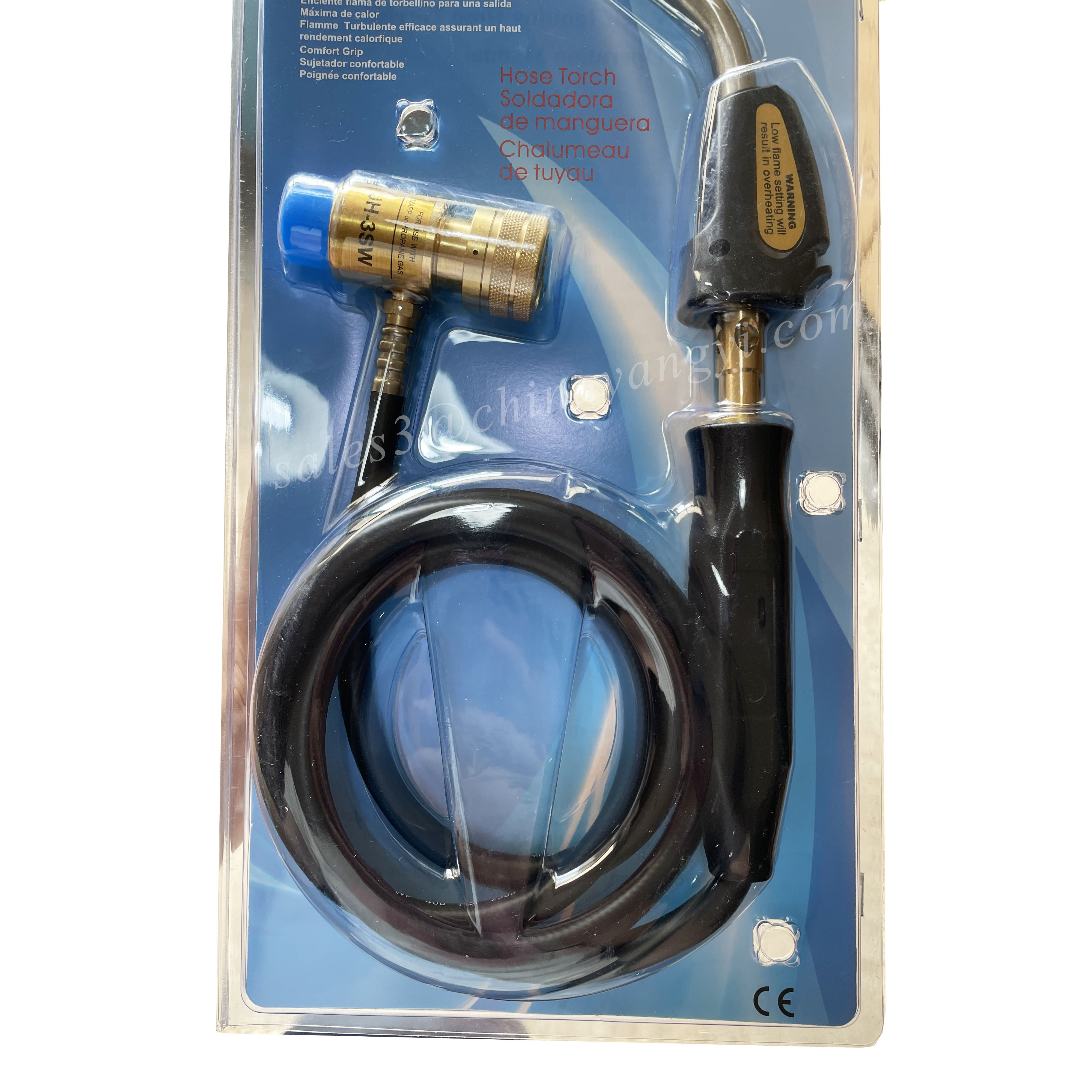 JH-3SW Automatic Ignition Gas Welding Torch Portable Soldering Brazing HVAC Oxygen Free Gas Welding Torch 1.5M Hose