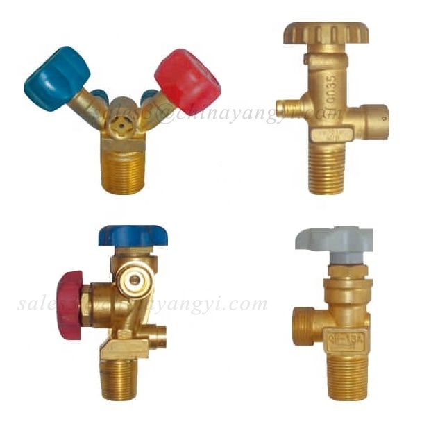 Refrigerants Gas Cylinder Valve High Pressure Brass Valve and Shut off Valve for Gas Recovery Tank