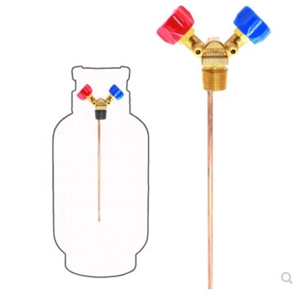 Refrigerants Gas Cylinder Valve High Pressure Brass Valve and Shut off Valve for Gas Recovery Tank