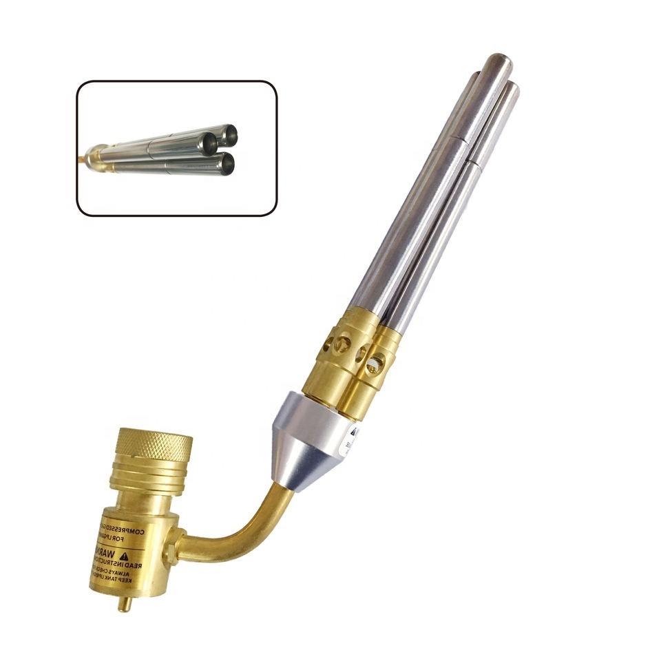 Gas Welding Torch Propane Torch Head with Igniter Adjustable Flame for Culinary, Melting Ice and Soldering Welding Torch