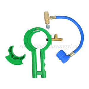 Automotive R134A R12 Refrigerant bottle opener can tap A/C Refrigeration parts HVAC tools