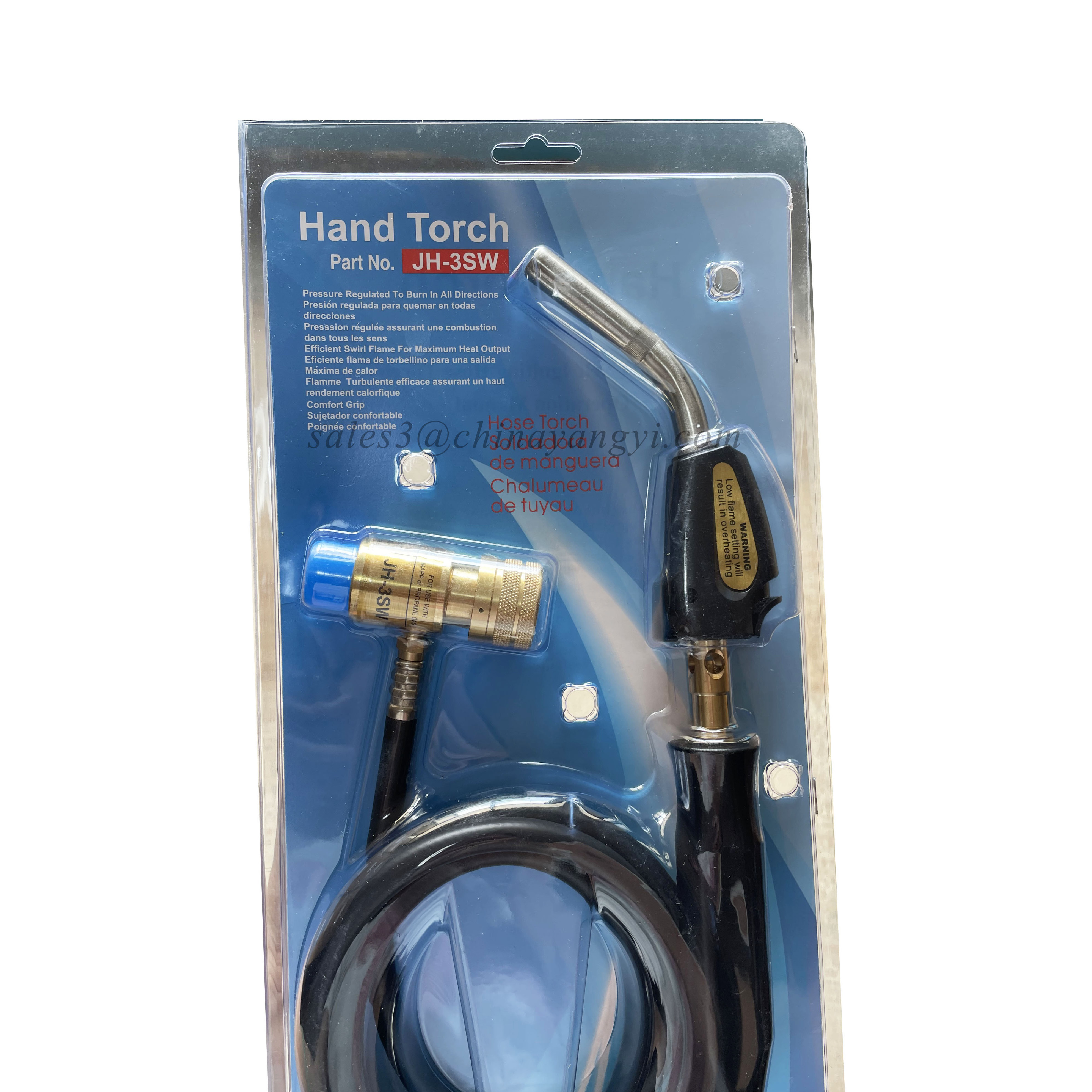 JH-3SW Automatic Ignition Gas Welding Torch Portable Soldering Brazing HVAC Oxygen Free Gas Welding Torch 1.5M Hose