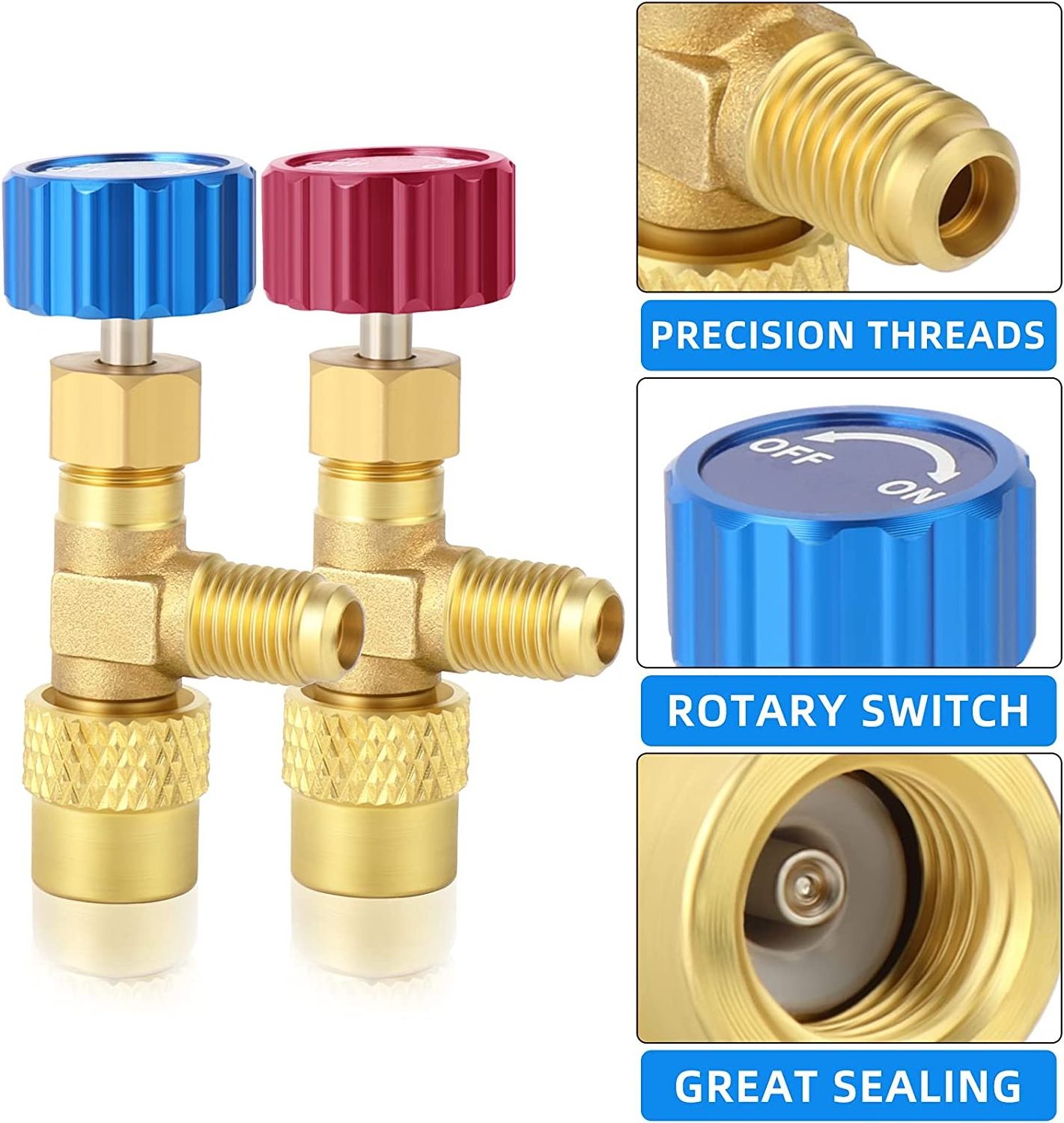 R410A Refrigerant Charging Valve, 1/4