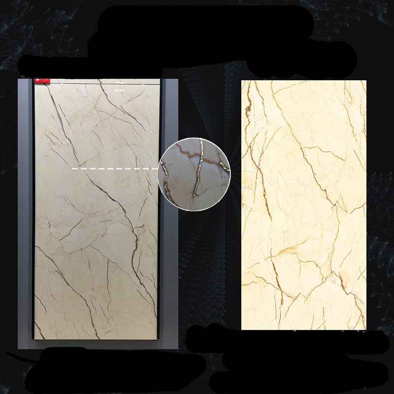 Beige tiles and marbles full body floor tile golden gloss surface tiles China Manufacture 800*800mm