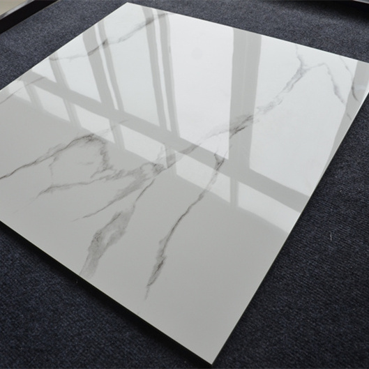 Hot Sale 60x60 Porcelanto Glossy Ceramic Tile For Floor Standard White Marble Porcelain Tiles