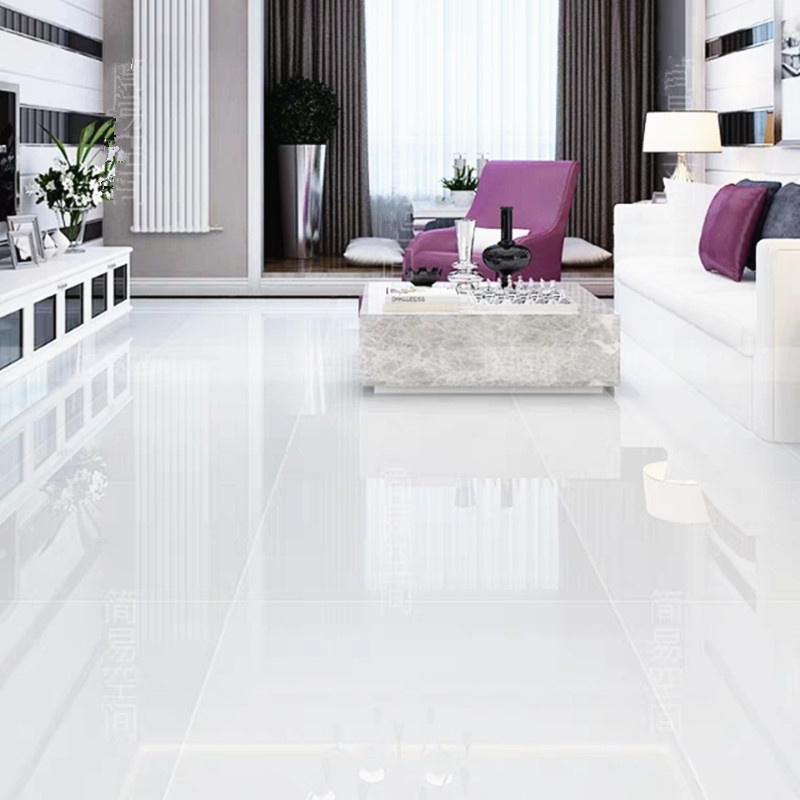 Hot Sale 60x60 Porcelanto Glossy Ceramic Tile For Floor Standard White Marble Porcelain Tiles