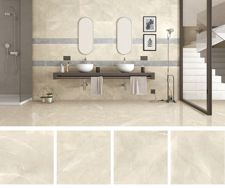 600 x 600mm Agate Look Ceramic floor tiles Marble glazed tile for Floor