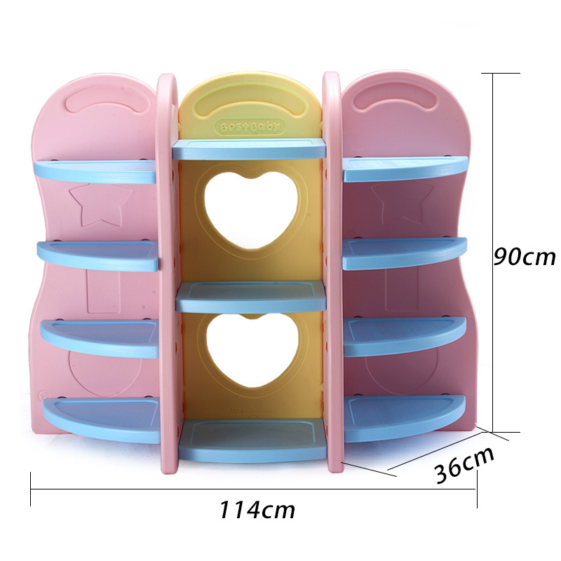 Kids' Furniture Toys Storage Bookshelf Children Cabinets Shape Plastic Cartoon Plastic Drawers for Kids Modern 20 Carton/1 Set