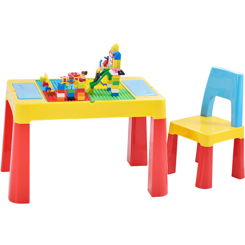 Factory Supply High Quality Kids Cartoon Study Writing Table Kids Plastic Table And Chair