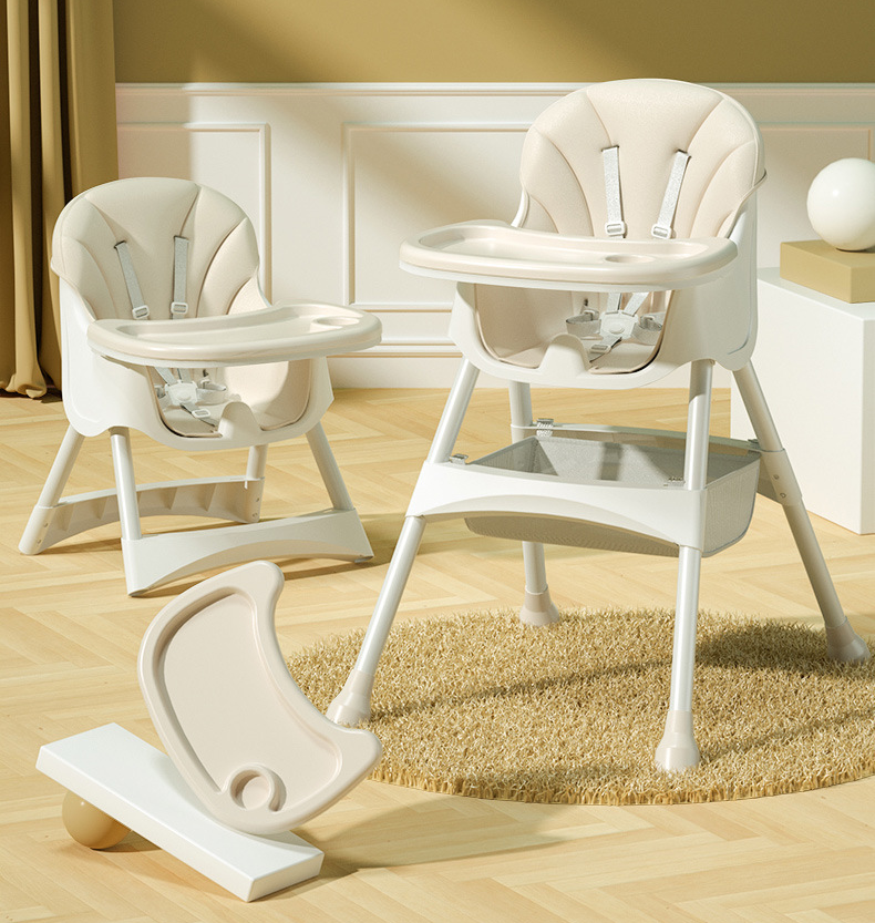 Easy Install Collapsible Highchair Kids Folding Chairs Baby Dinning Chair High Baby Feeding Chair