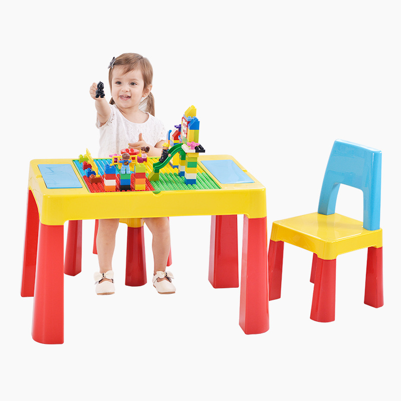 Factory Supply High Quality Kids Cartoon Study Writing Table Kids Plastic Table And Chair