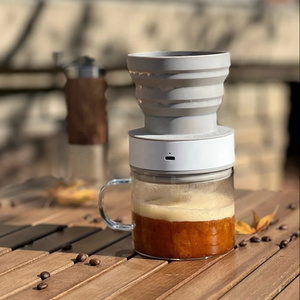 Automatic Vacuum Pour Over Coffee Dripper Maker Pot with coffee Brewer Filter