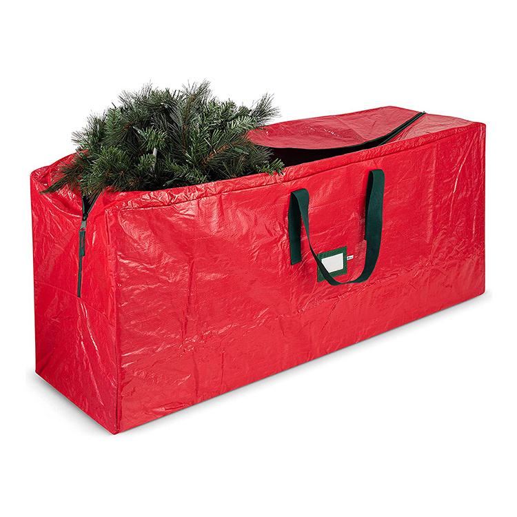 Holiday Xmas Disassembled Trees Artificial Christmas Tree Storage Bag with Waterproof PVC Durable Reinforced Handles