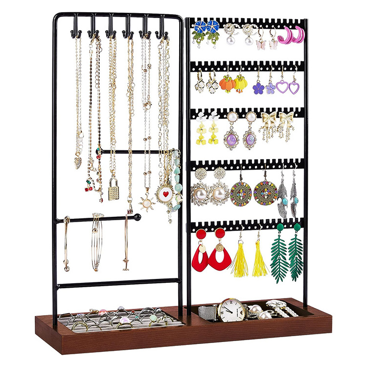 Earring Organizer, 5-Tier Earring Holder Organizer Display , Jewelry Organizer Holder Stand with 90 Holes