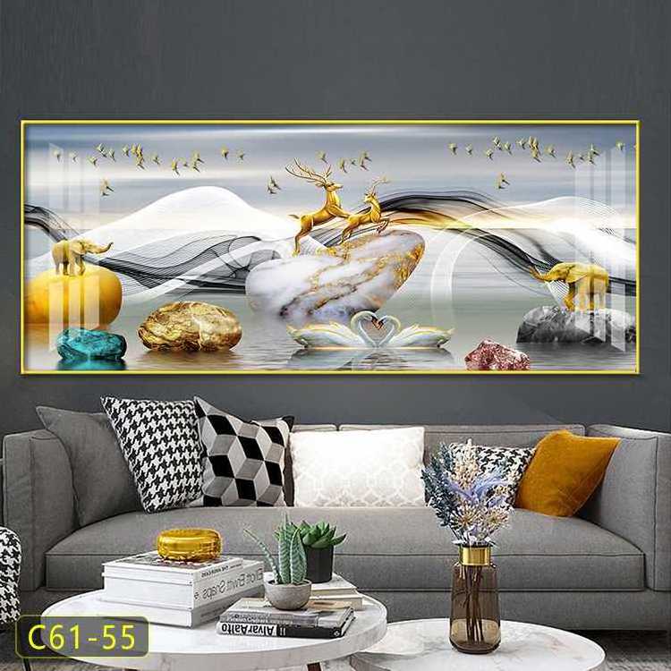 Custom Living Room Decoration Wholesale 5d Wall Art Picture crystal paintings for living room wall home decor