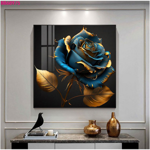 Rose Luxury Abstract Wall art Flowers Picture and prints Canvas painting For Living Room Home Decor As Gift