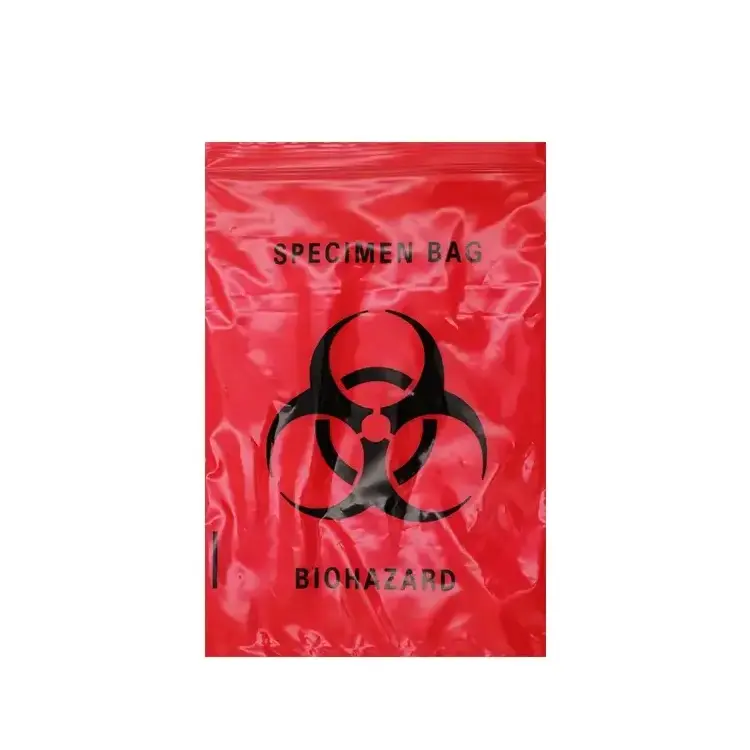 Biohazard specimen bag