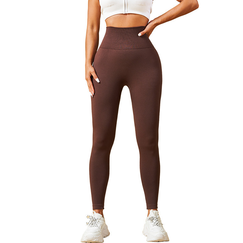 2024 Seamless peach smile chrysanthemum net red fitness pants running tight hip lifting high waist Yoga Pants