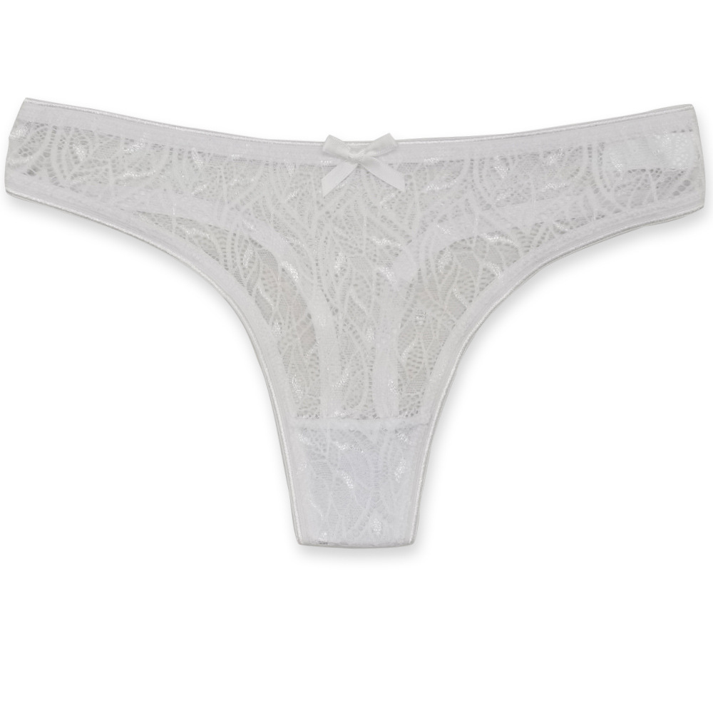 Women's traceless thong women sexy underwear transparent lace thong panties