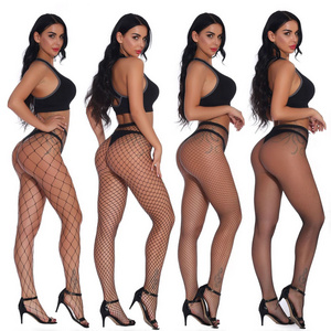 Women Big Mesh Pantyhose Adult Sexy Black Legs Stocking Fishnet Stockings