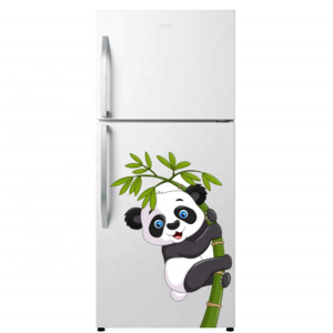 Panda Bamboo PVC Vinyl Refrigerator Door Decal magnetic home Decor fridge Kitchen 3d Wall Sticker