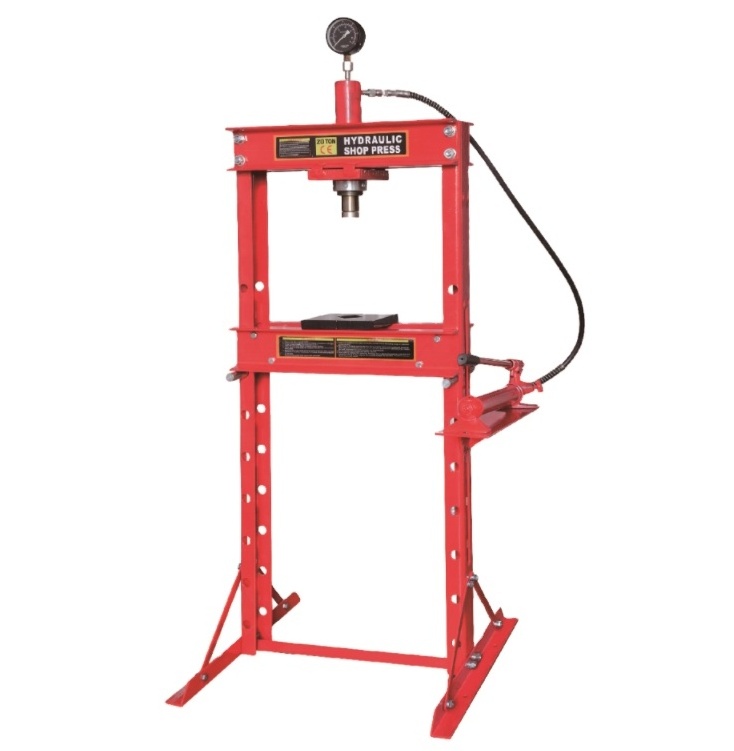 Manual Hydraulic 20T Shop Press With Dial Plate