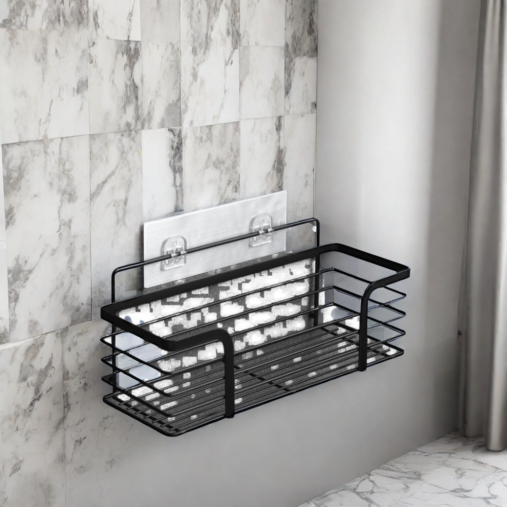 Punch-Free Bathroom Kitchen Storage Shelf Amazon 304 Stainless Steel Wall Hanging Soap Shelf