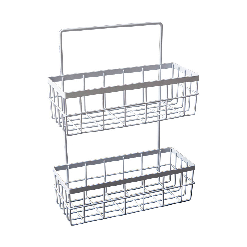 JX-Hooks Organizer Storage Rack Wall Mounted Stainless Steel Bathroom Adhesive Shower Caddy