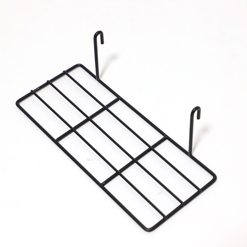 Nordic Black Wrought Iron Hanging Basket Metal Wall Hanger for Household Kitchen Storage for Living Room Use