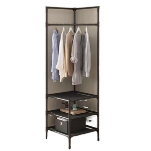 Corner coat rack multi-layer assembled clothes hanger bedroom corner clothes rack floor-standing storage rack