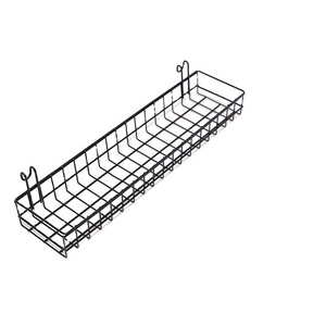 Nordic Black Wrought Iron Hanging Basket Metal Wall Hanger for Household Kitchen Storage for Living Room Use