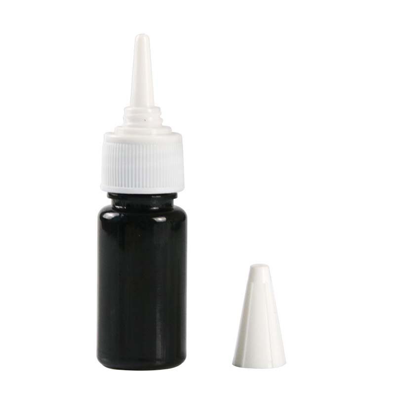 10ml 20ml 30ml 50ml 100ml round shoulder small black empty plastic bottle Ink glue PET bottle