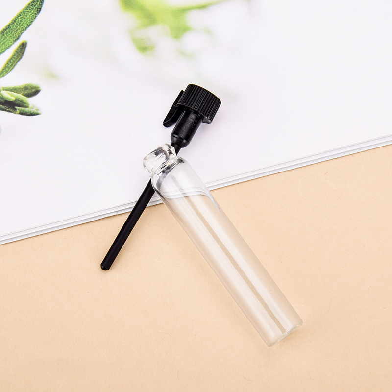 1ml 2ml amber brown /Transparent mini Essential oil bottle sample test tube perfume glass dip bottle