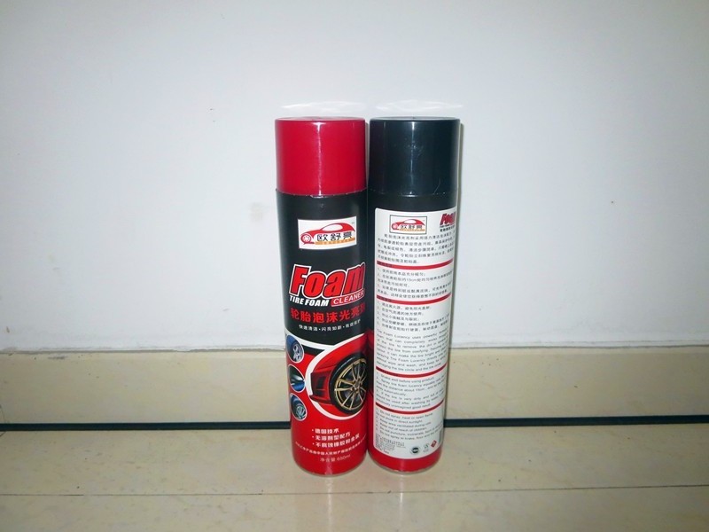 Aerosols Car Care Tire /Tyre Foam Shine Cleaner