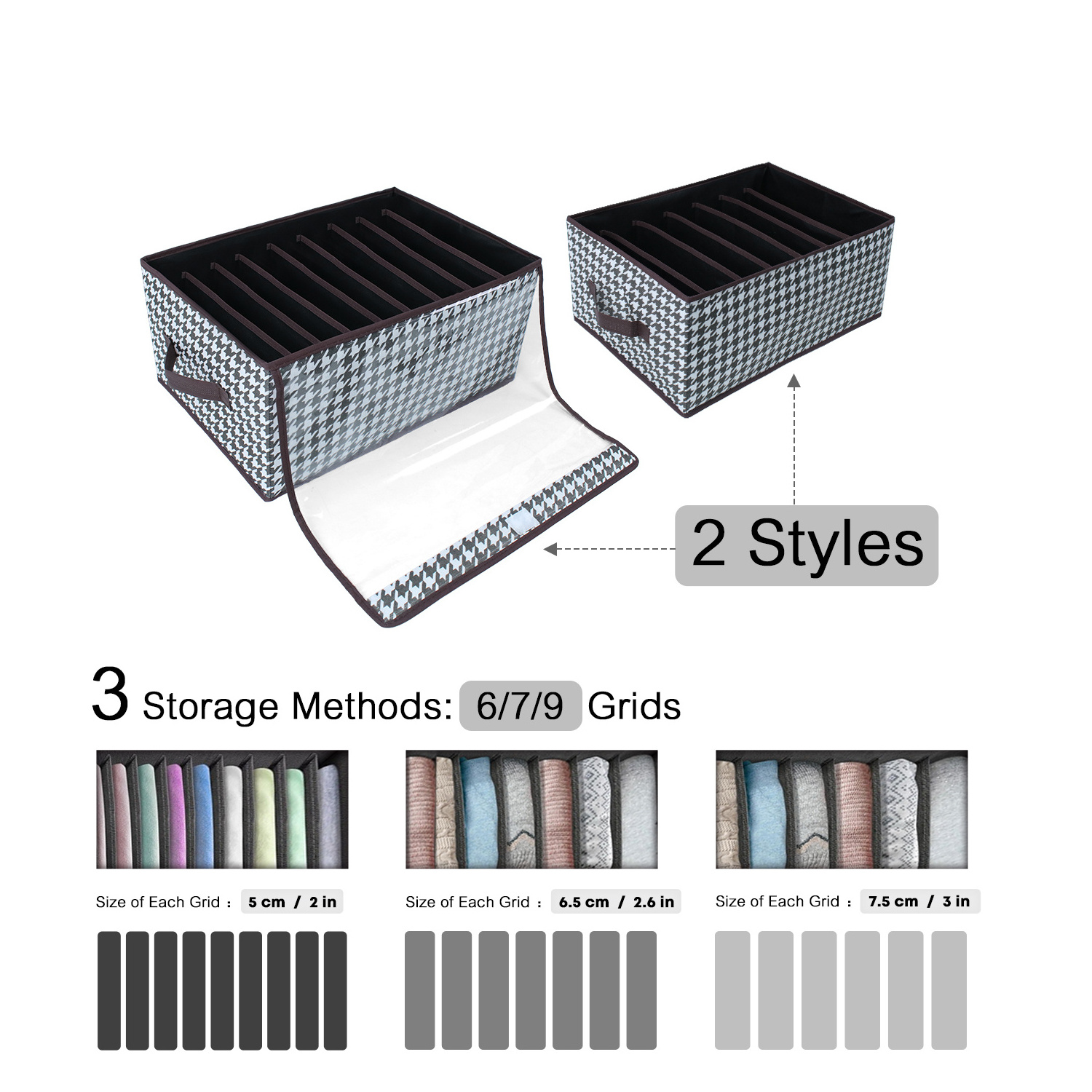 wardrobe closet storage organizer bag for clothes jeans t-shirt sock foldable drawer organizer with dividers