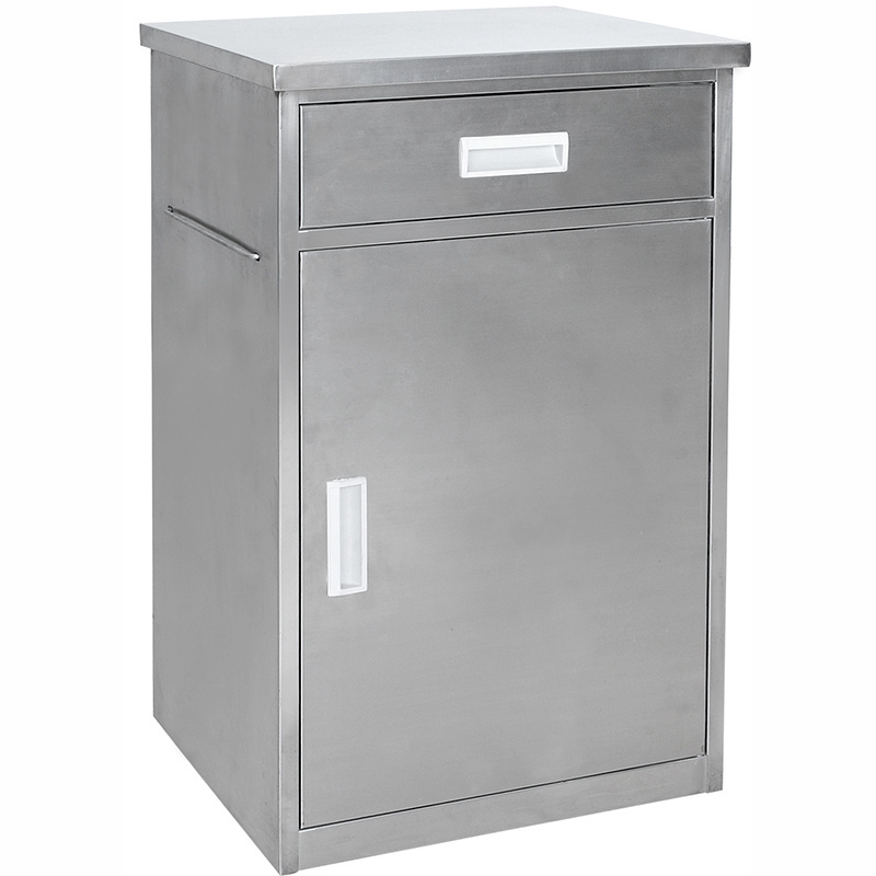 YFZ029 Stainless Steel Bedside Cabinet Nightstand Hospital Bedside Cabinet