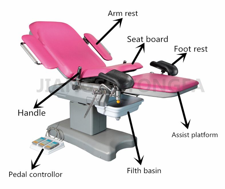 YFDC-LT03(II) Maternity Hospital Equipment Gyno Exam Chair Gynecological Obstetric Table