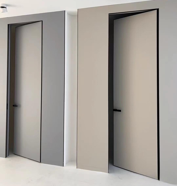 ABYAT Frameless Secret Invisible Flush Wooden Door Interior Hidden Doors