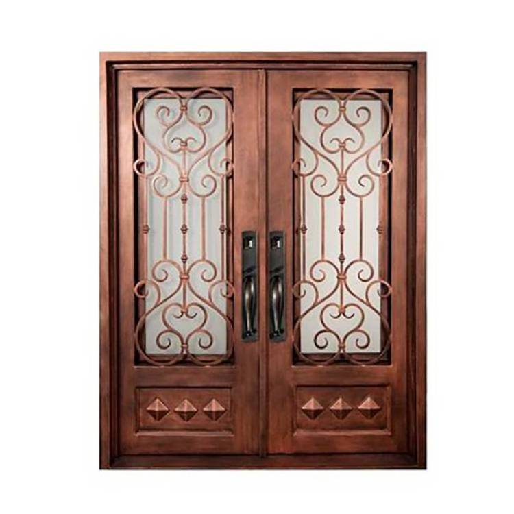 ABYAT Wrought Iron Villa Door Wholesale Price Iron Entrance Door