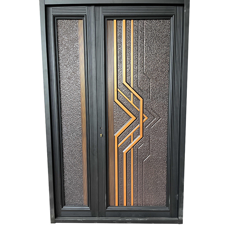 ABYAT One And Half Safety Steel Exterior Door Apartment Entry Front Door For Home