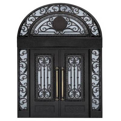 ABYAT Wrought Iron Villa Door Wholesale Price Iron Entrance Door