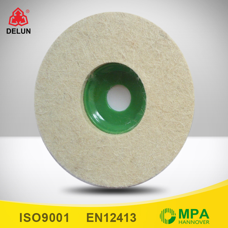 4 inch 100% wool cut felt polishing wheel