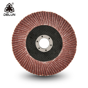 DELUN China factory 4 inch 100 mm Hot quality a product flap grind wheel for polish stainless steel