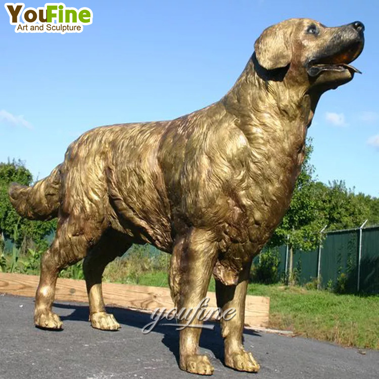 Western Bronze Art German Shepherd Dog Statue