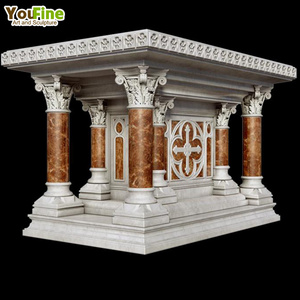 High quality hand carved catholic design ornate marble christian altar