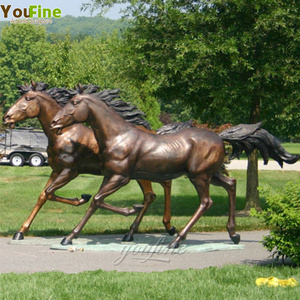 Life Size Bronze Running Horse Statue Animal Sculpture