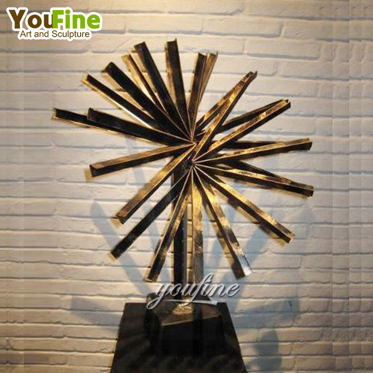 Large size 5m metal mirror sculpture stainless steel hotel lobby sculpture decoration for sale