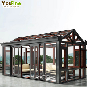 Large Garden Antique High Quality Glass House Outdoor Winter Garden Glass Sunroom