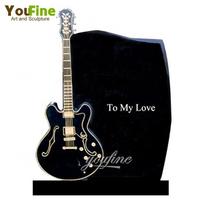 High Quality Granite Guitar Headstones monuments