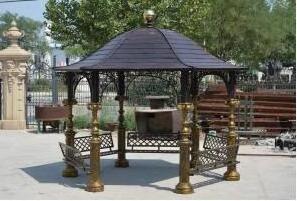 Custom size modern outdoor garden decor cast iron gazebo weights for sale